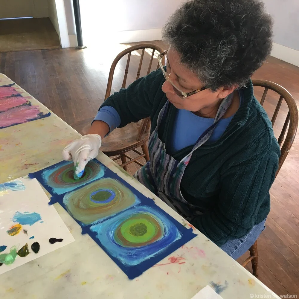 Intuitive Painting (Sequencing) with Kristen at River Arts, Morrisville, VT