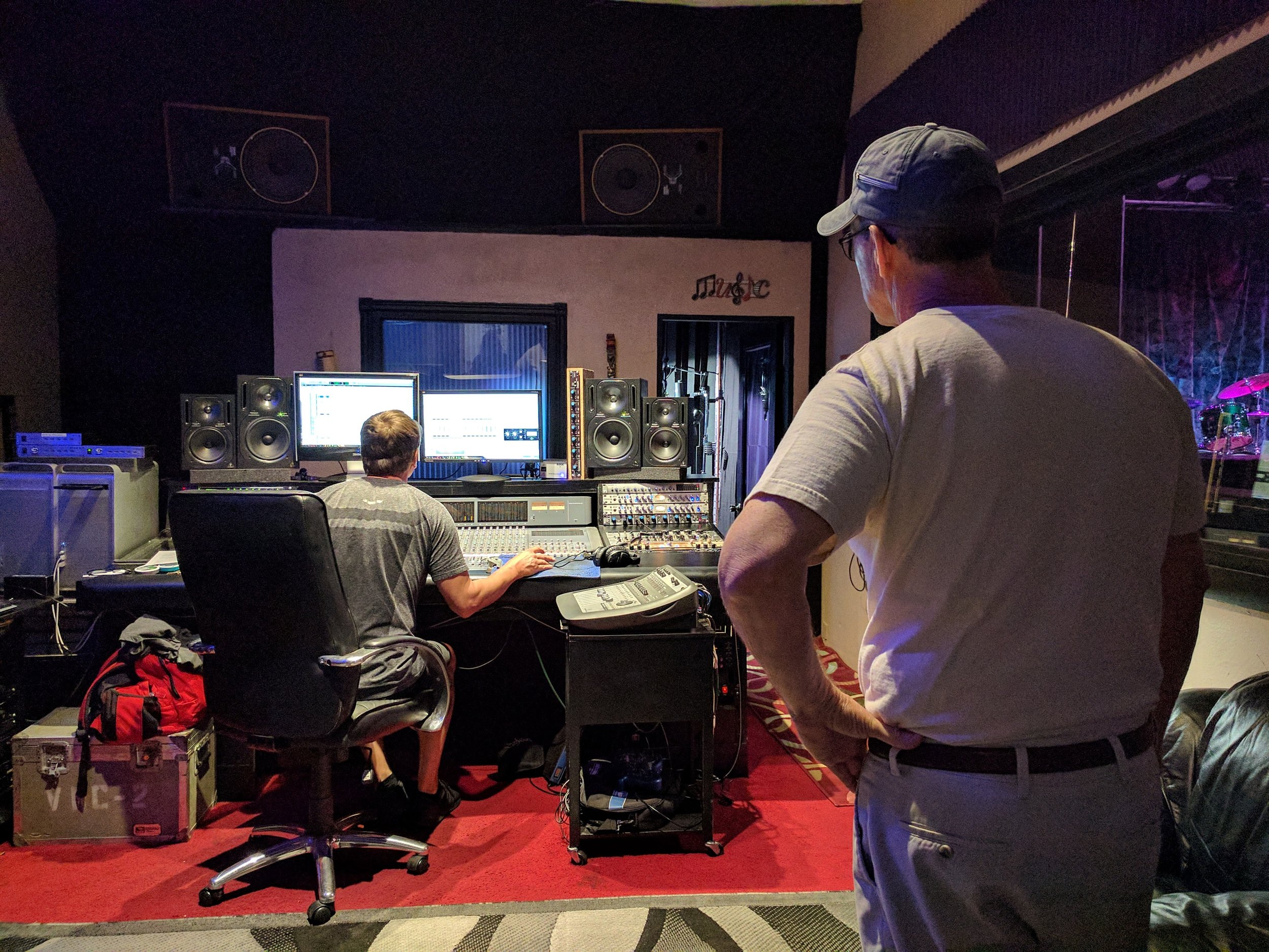 Jody Gray doing his magic at Pro Star Recording Studio, St. Petersburg, FL. 20 April 2017.
