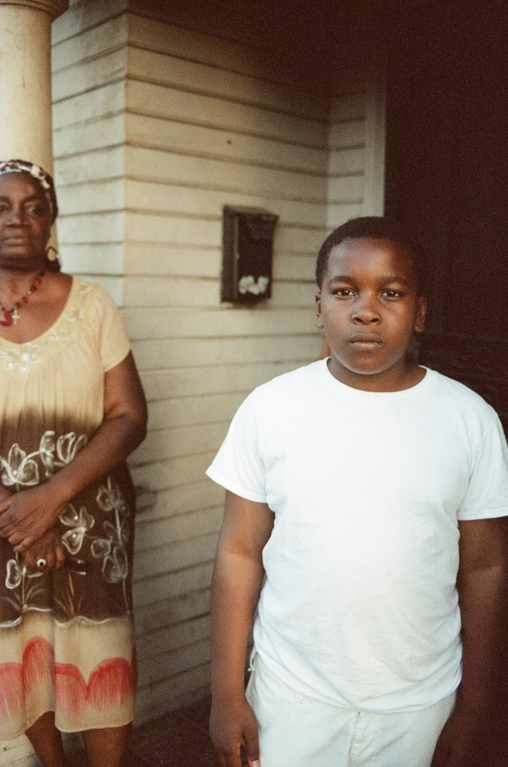   Grandson and Grandmother , Filbert and 18th, West Oakland, CA. 2014 