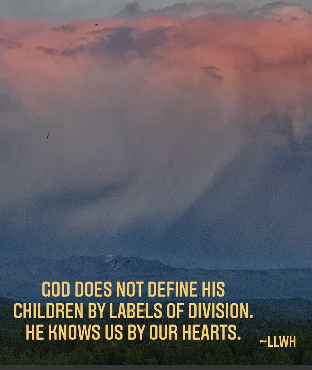 John 2:25 tells us that Jesus knows what is in the heart of man. Using labels to prevent the appreciation of our collective differences might just be what the enemy intends.