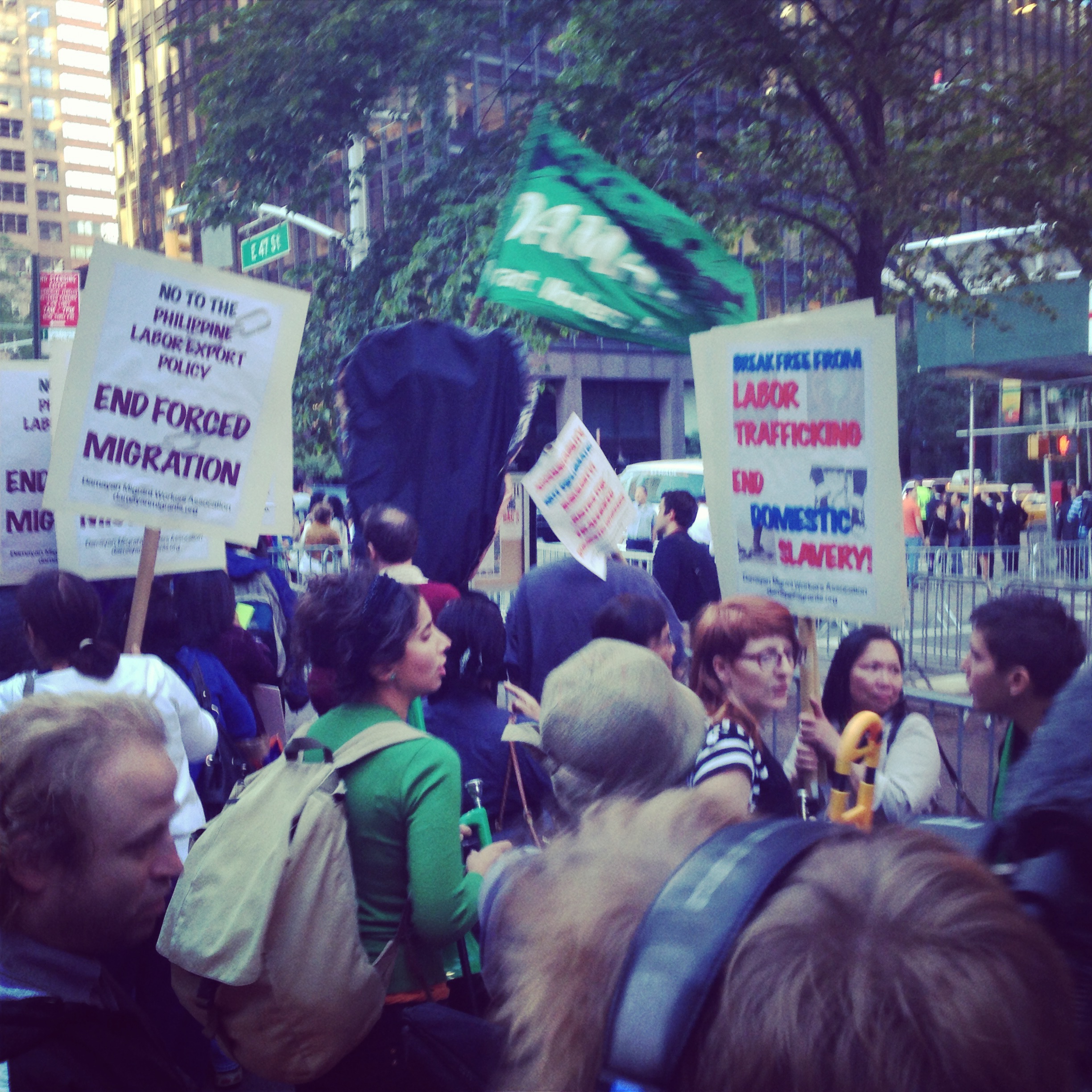 Diplomatic Immunity Protest, United Nations, New York, 2013