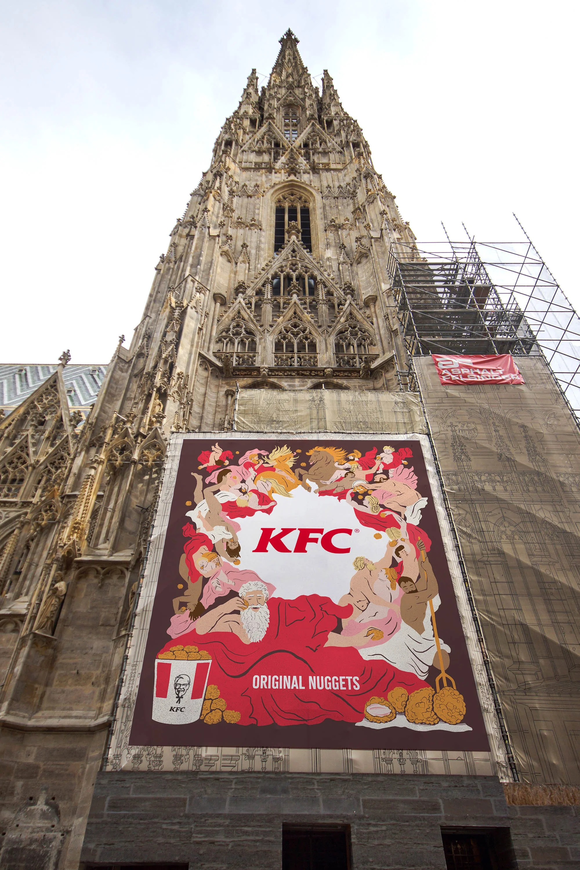 KFC St Stephen's Cathedral Advertisement — Lisa Maltby Illustration