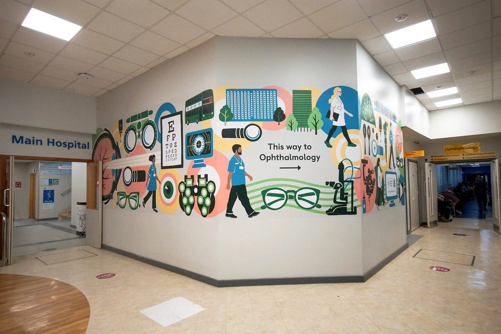 Hospital Wall Mural Design — Lisa Maltby Illustration