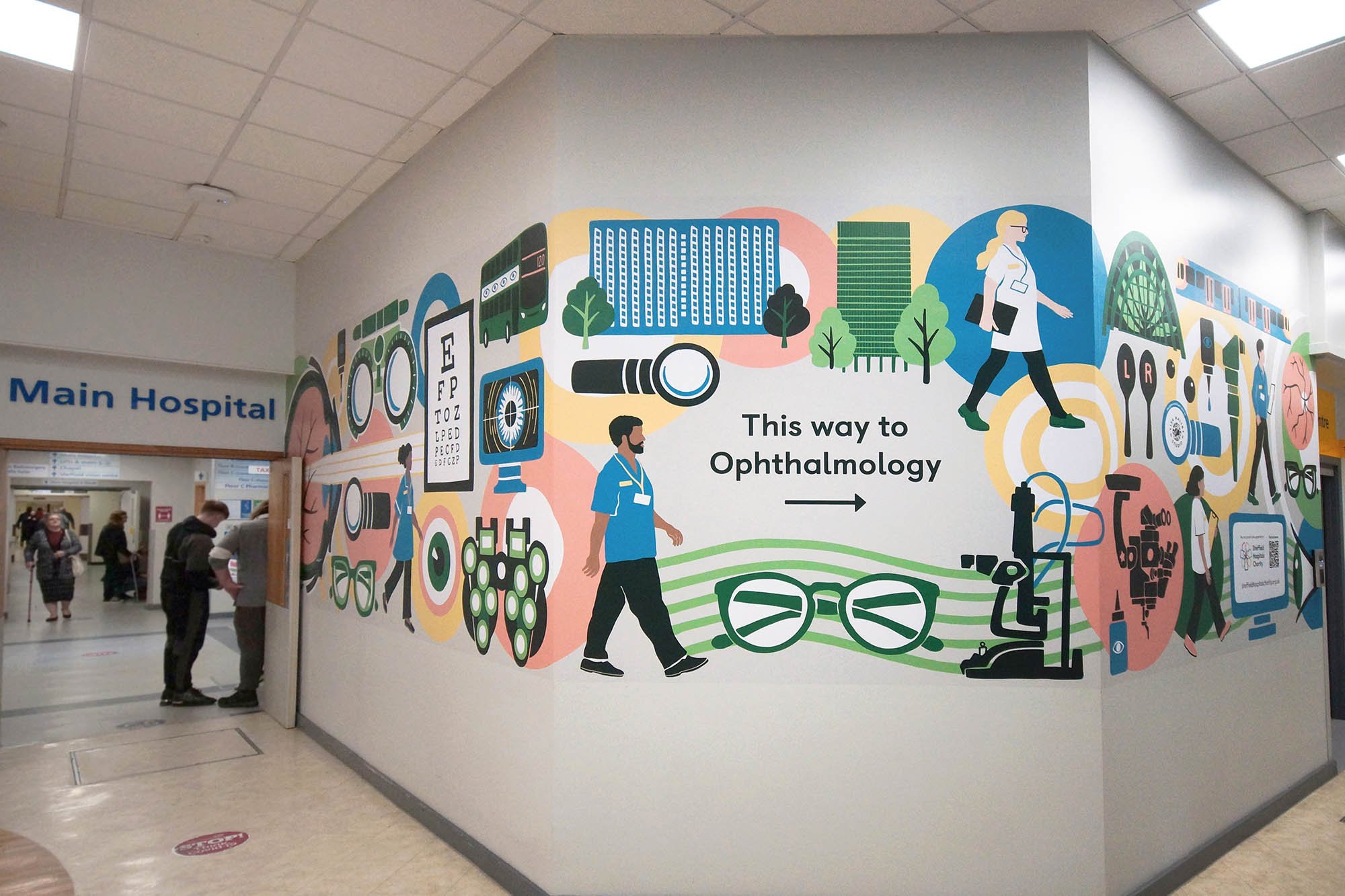 Hospital Wall Mural Design — Lisa Maltby Illustration