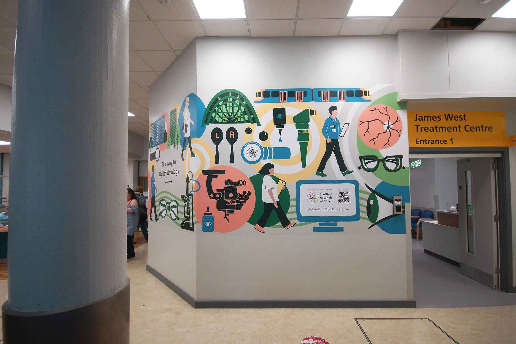 Hospital Wall Mural Design — Lisa Maltby Illustration