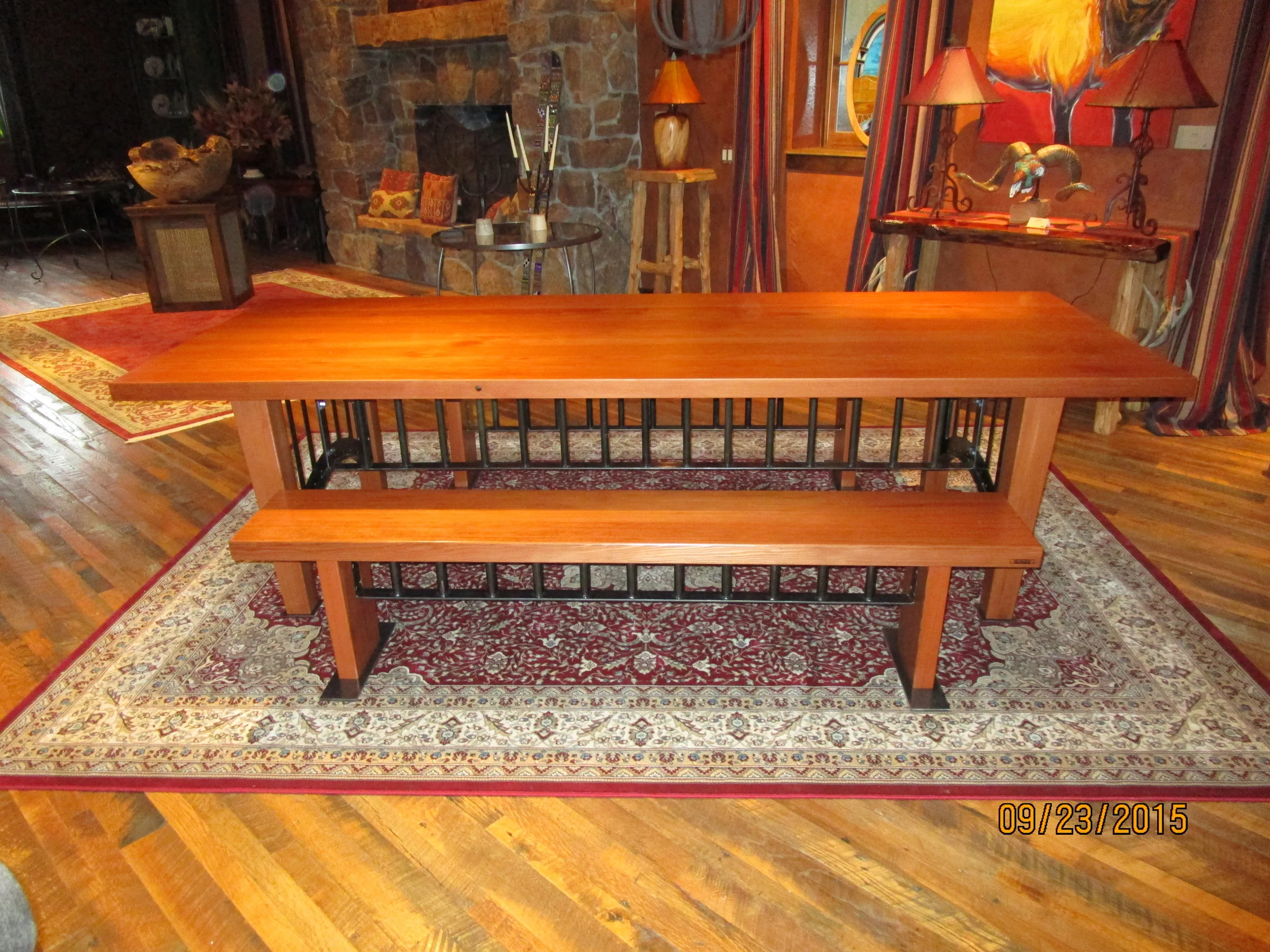 BRIDGE SERIES DINING TABLE MADE FROM VINTAGE BEER VAT