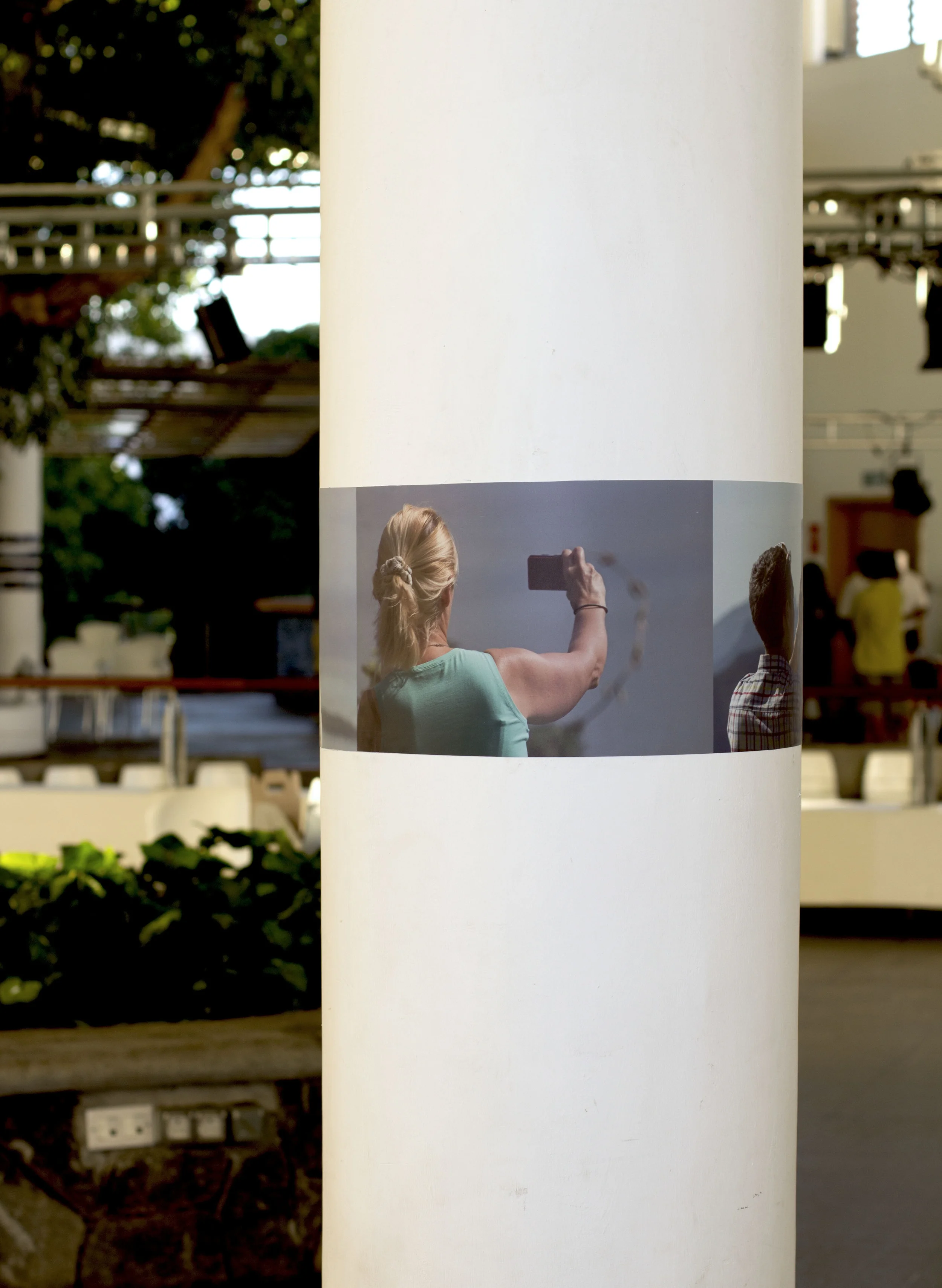 Maja Godlewska, Horizon - The Gaze, 2014, photo on vinyl, dimensions variable