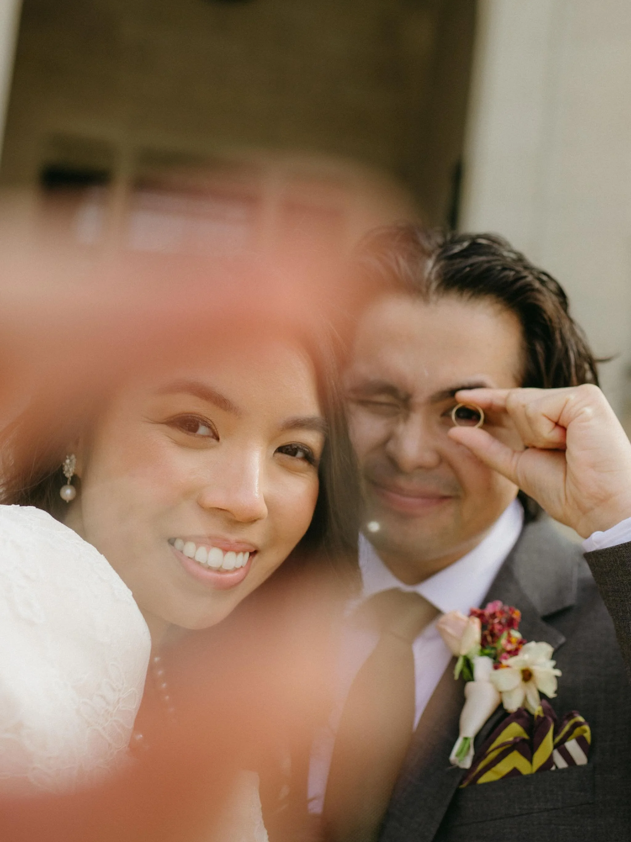 AHHH HAPPY WEDDING WEEK (IN PORTUGAL), @joycedl &amp; @uplikerussell!!💛💛💛 

&bull; a few photos from your 10 year anni / intimate church wedding at fordham, where it all began.🫶🏻🐏
