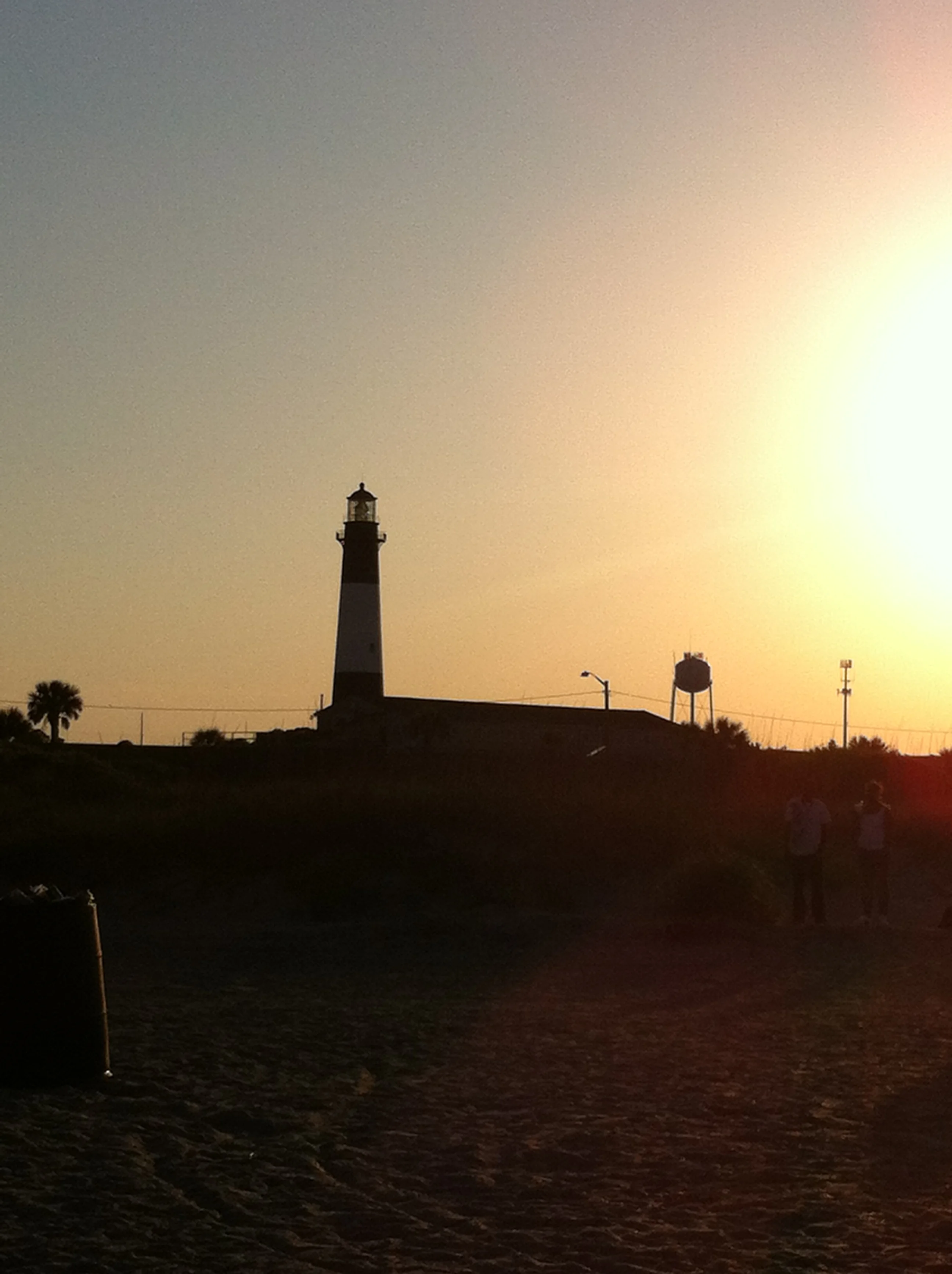  The Tybee Island lighthouse at sunset. 