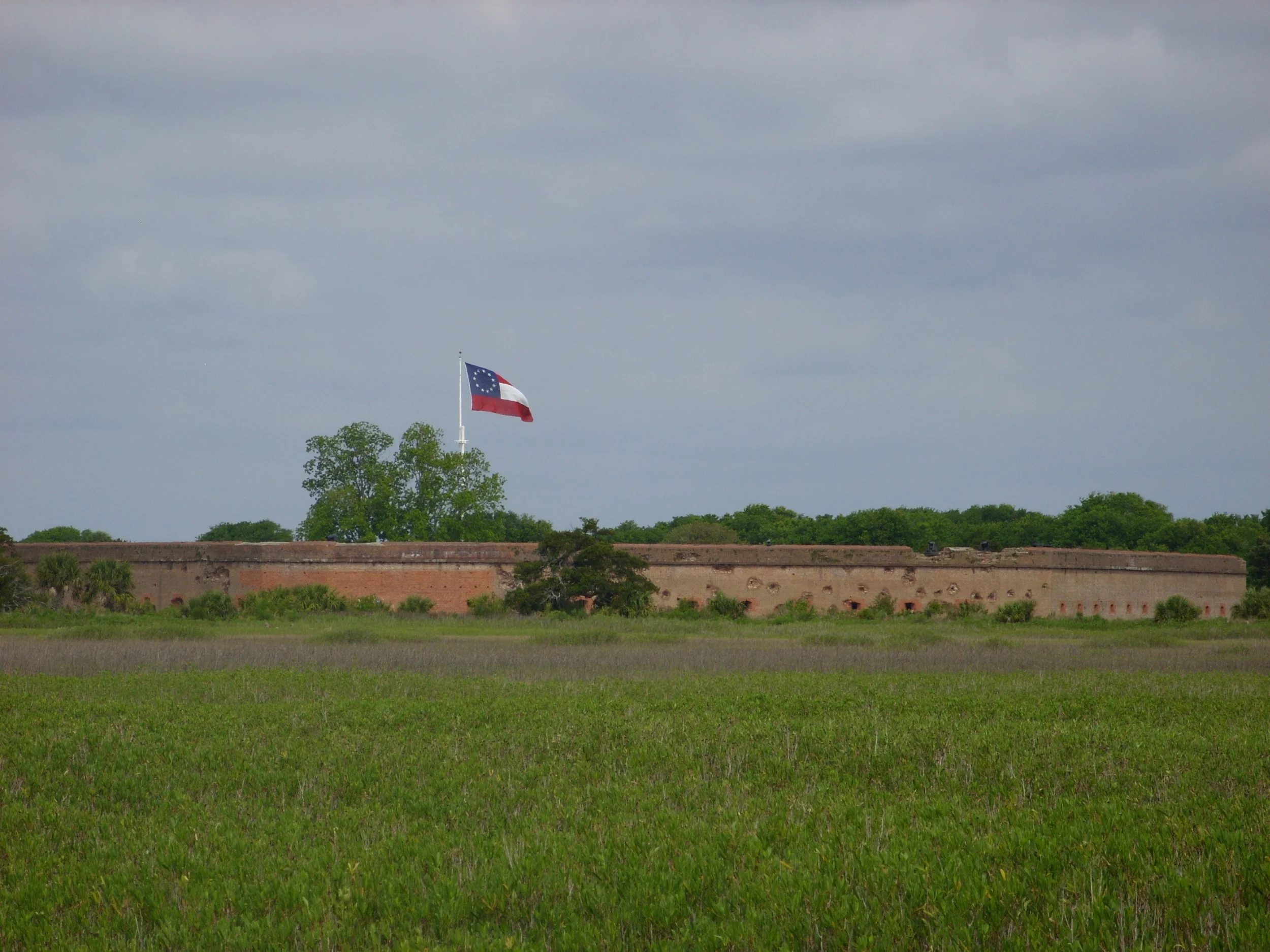  A distant view of Fort Pulaski 