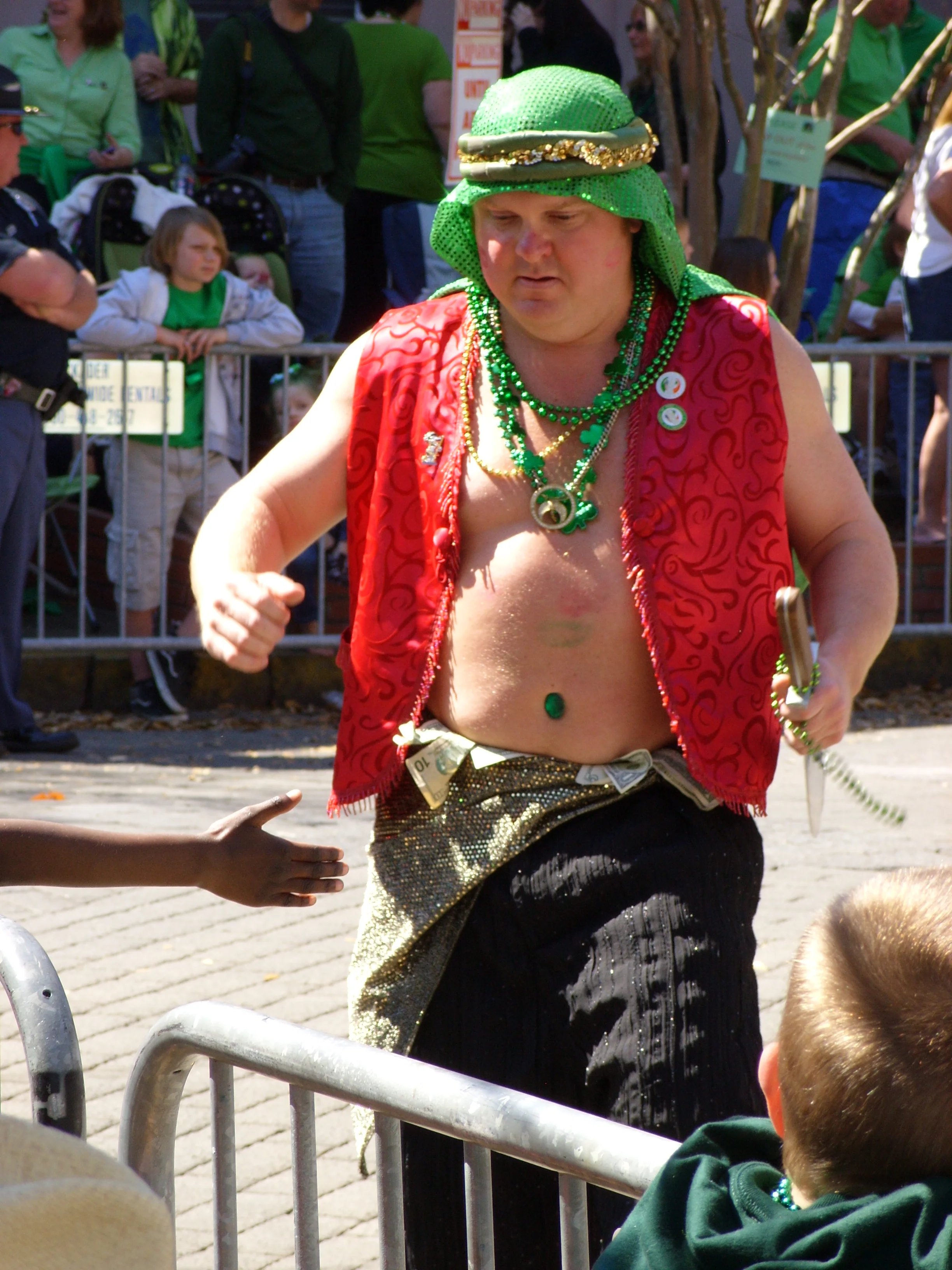  The Shriners always have a belly dancer to entertain the crowd 