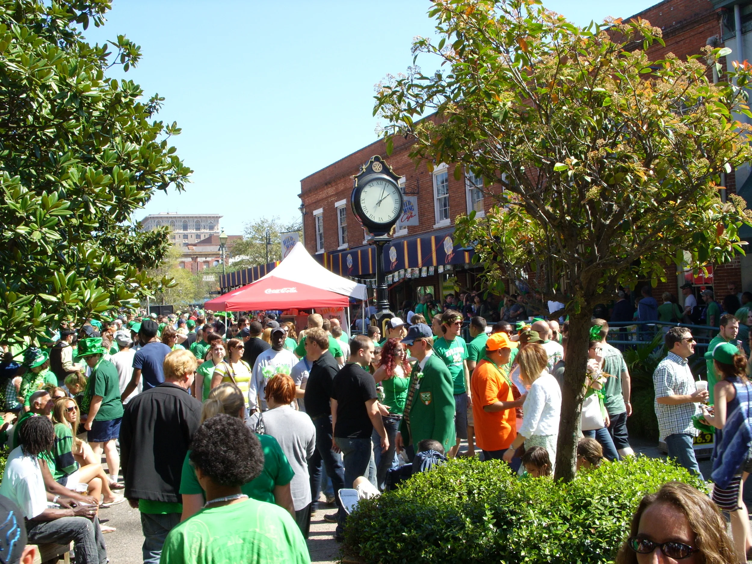  The crowd in City Market for St. Paddy's festivities 