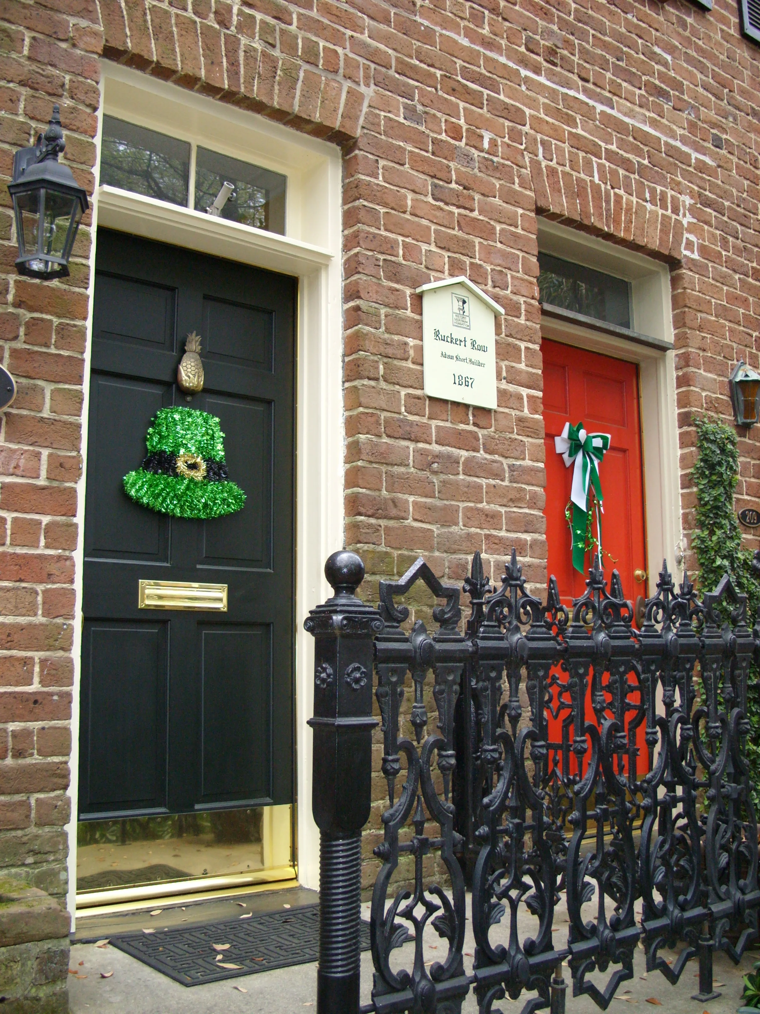  Some festive doorways on Jones Street 