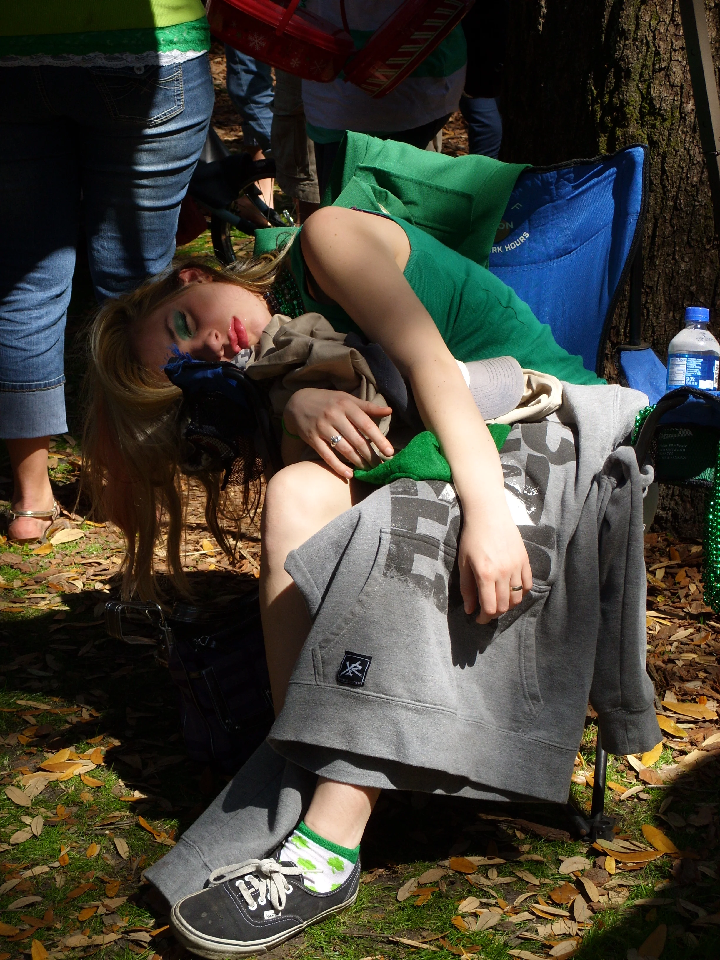  A post-party parade goer 