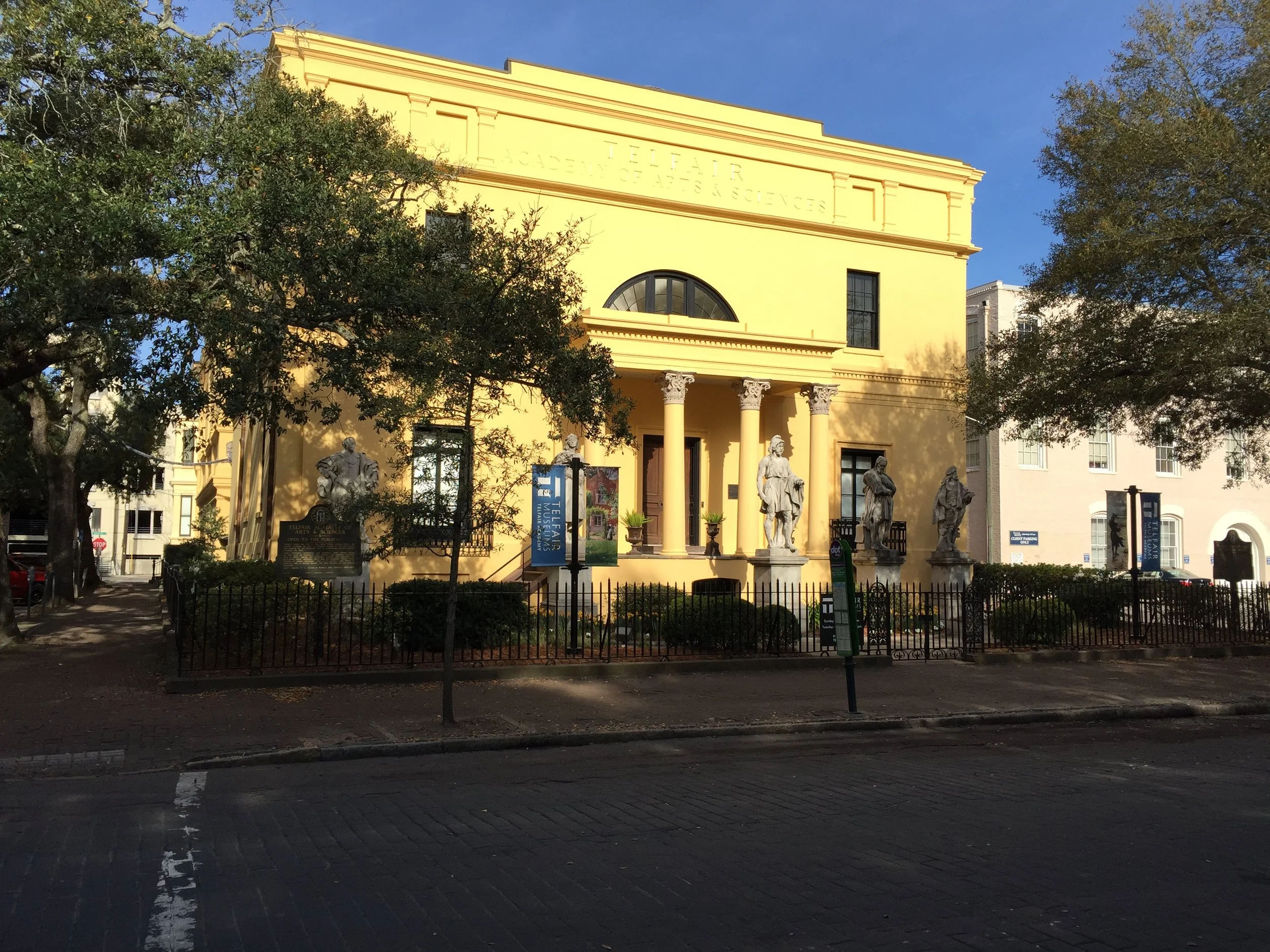 Meet in the square directly across from the Telfair Academy of Arts and Sciences.