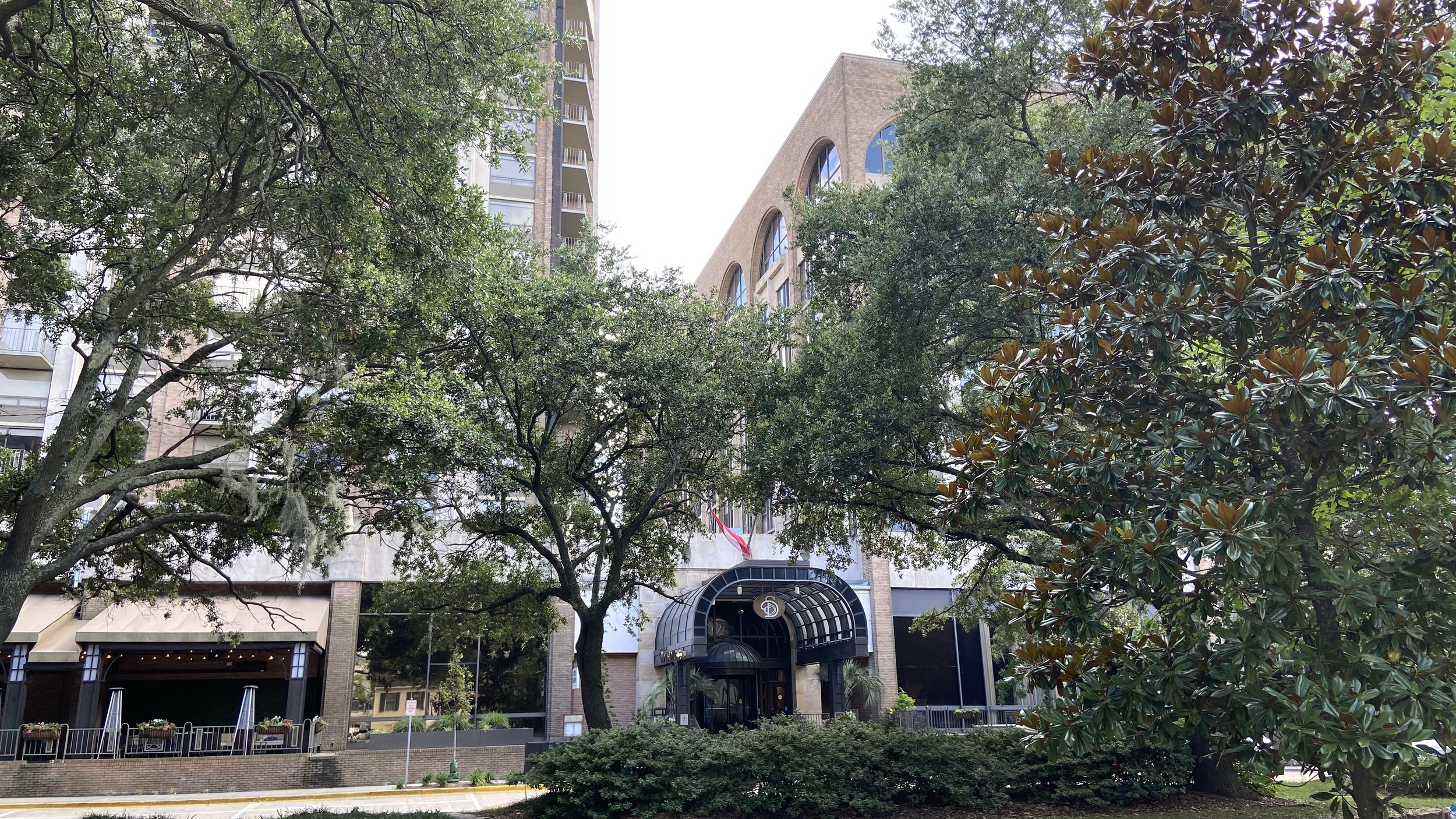  Main hotel entrance from across the street 