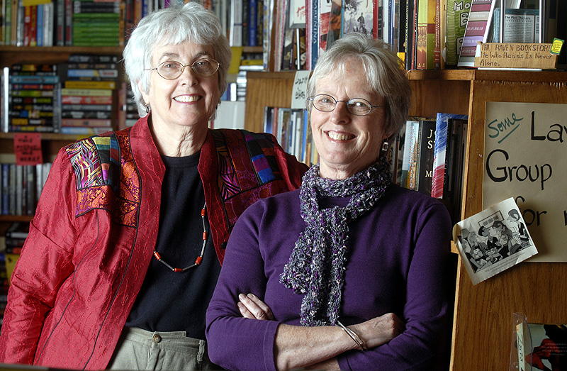 Pat Kehde, Right, with her Raven partner Mary Lou Wright