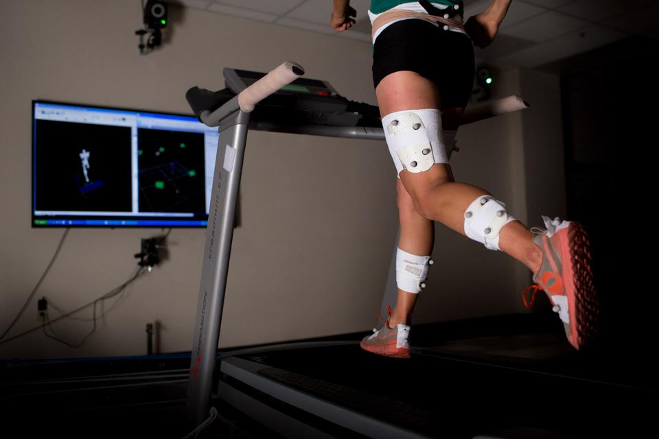  During the running analysis. Photo by Tom Robertson