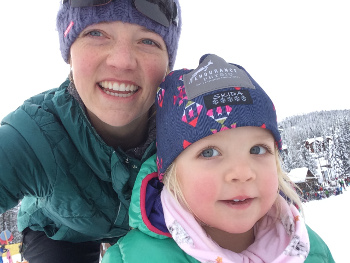  Jamie hit the slopes with Sabine