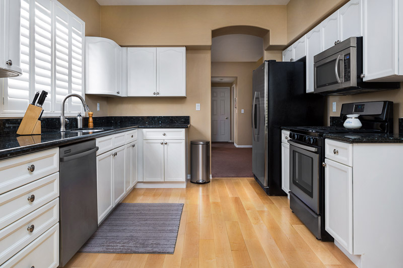 Kitchen photographed using my new techniques for interior design photography