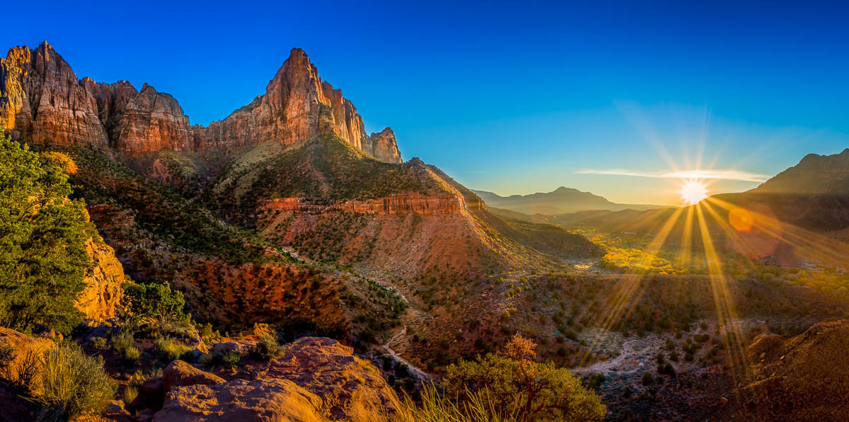 The Watchman over Springdale, Zion National Park