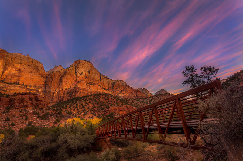 Bridge to the Sentinel, Zion National Park