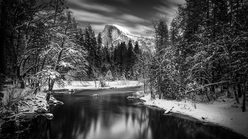 Half Dome in Black and White, Yosemite National Park