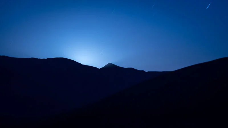 The Moon is just about to rise, Death Valley National Park