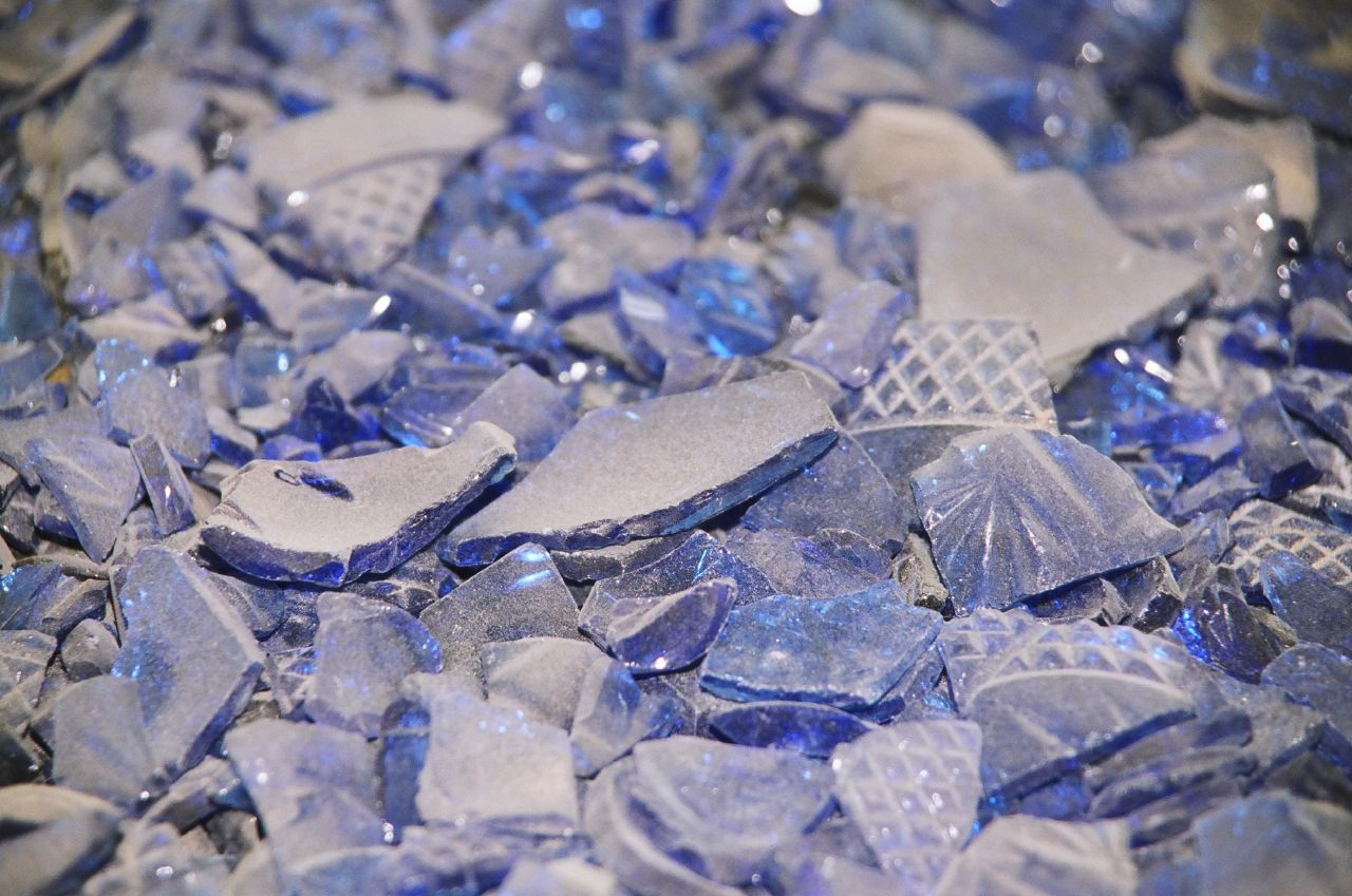 Skyy Vodka bottles about to be recycled into your new countertop!