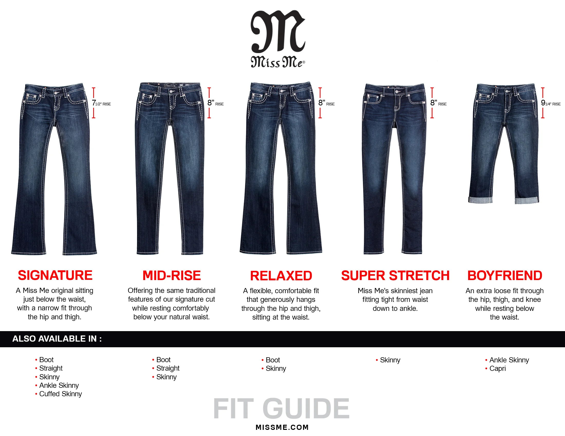 Miss Me Fit Guide