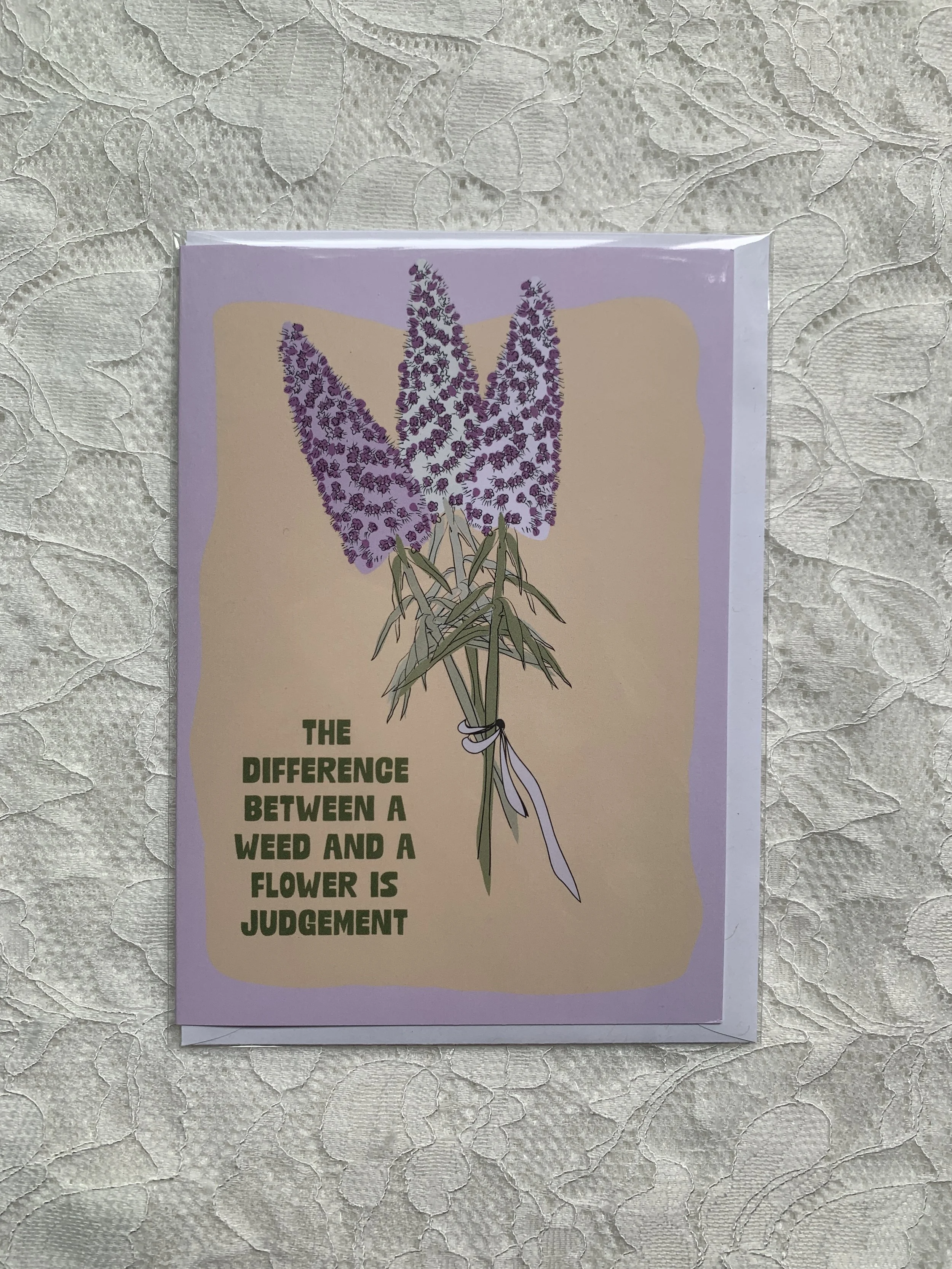 Weeds Blank Card
