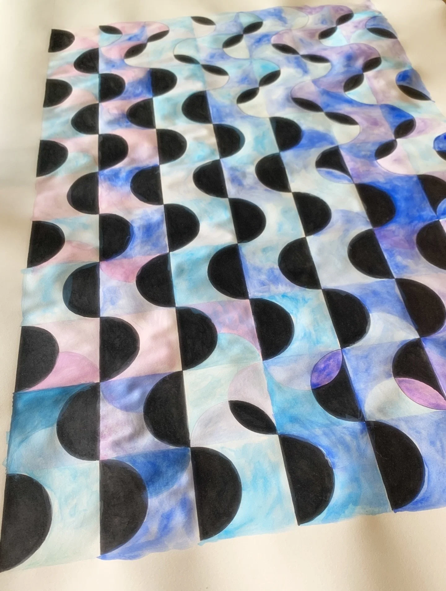 DISSOLVE, sumi ink and watercolor on paper