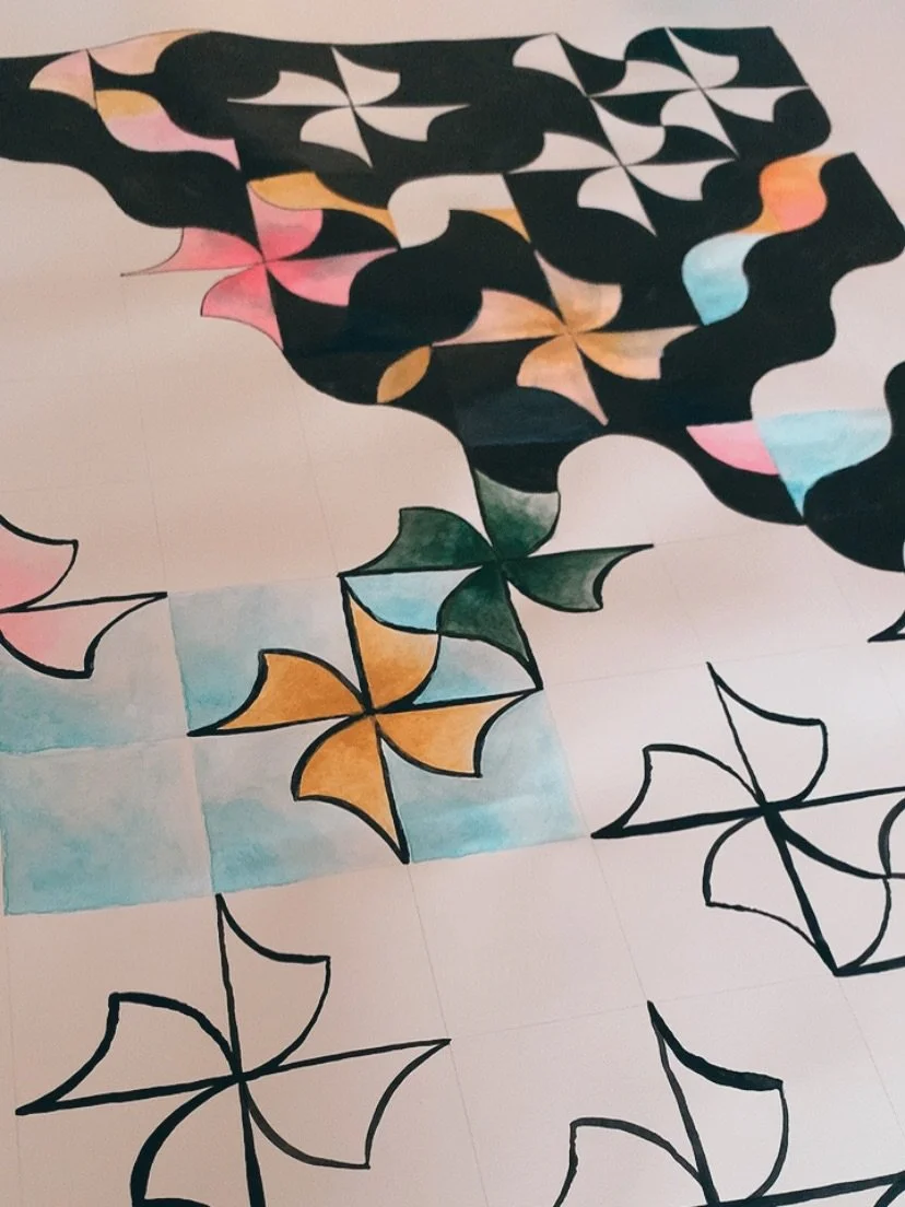 Still evolving this work.in.progress

I love the ombre effect that is happening

Found this drawing from a young friend and we have matching palettes 🥰

A previous iteration&mdash; can you find what changed? 👀