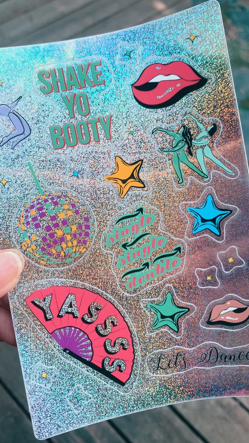 Let's Dance Sticker Sheet – GLITTER