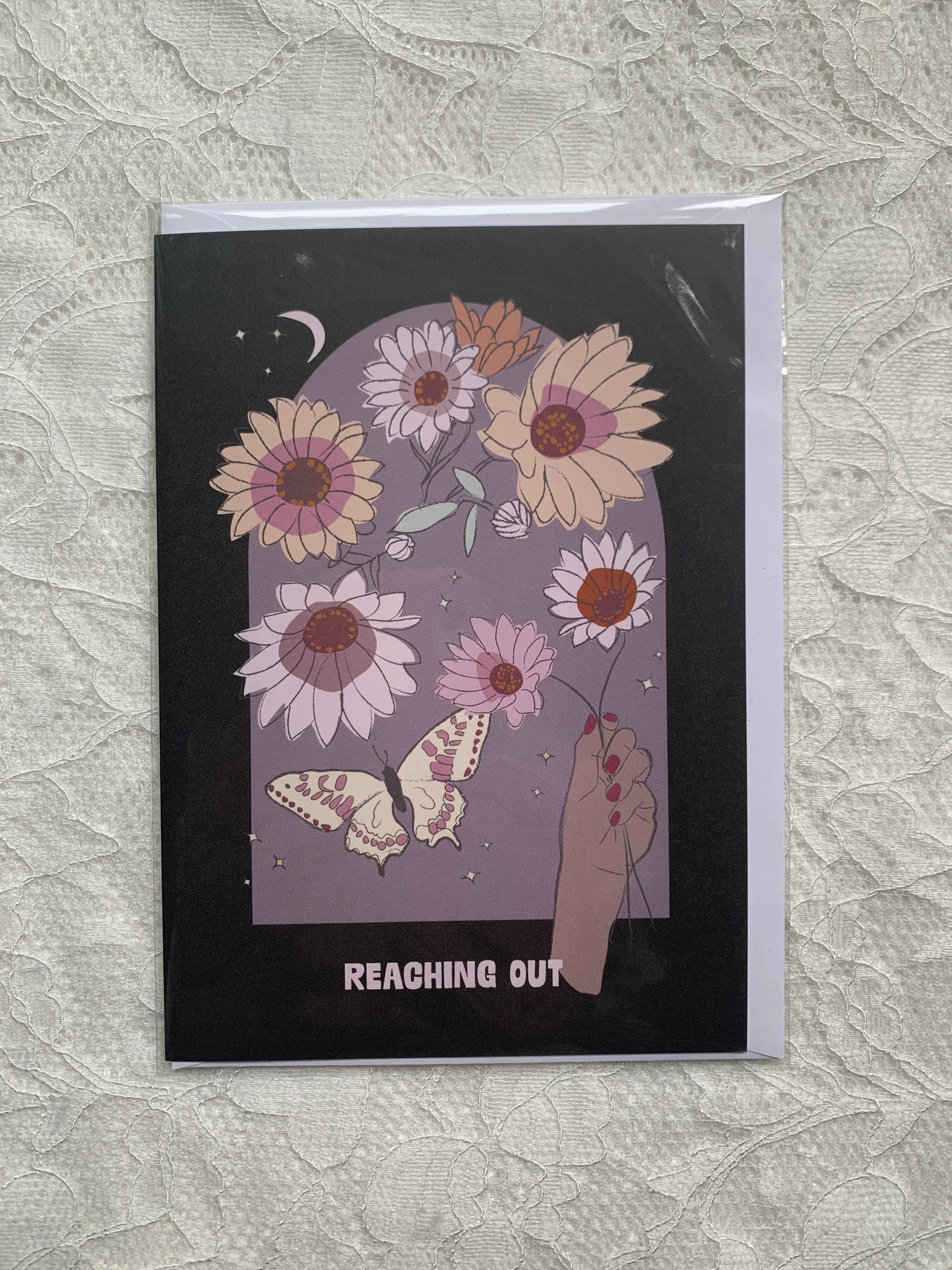 Reaching Out Blank Card