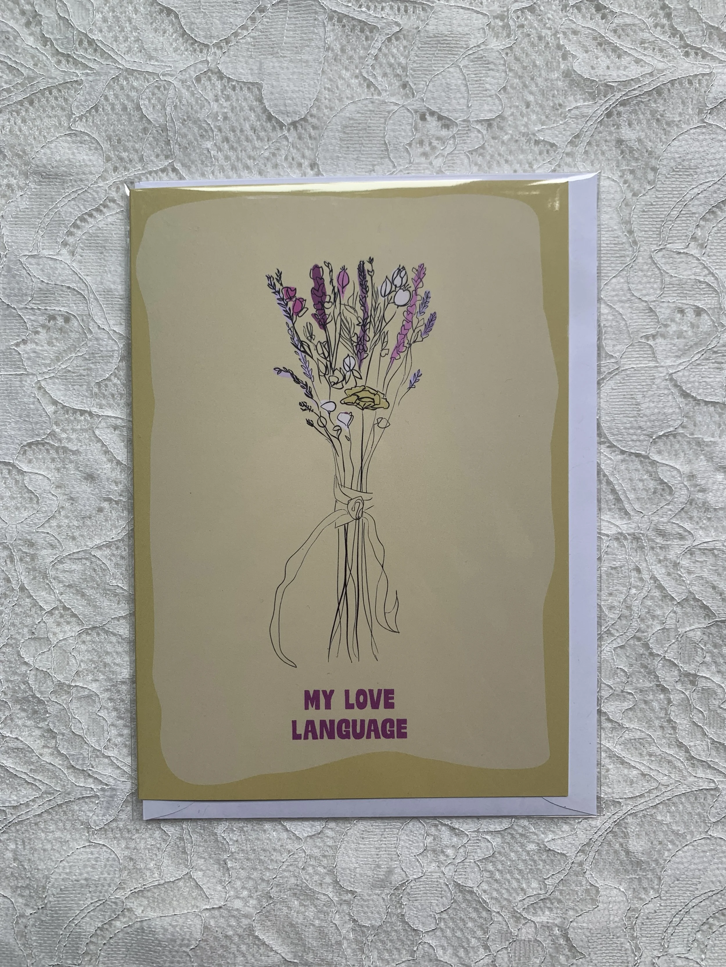 Bouquet Blank Card