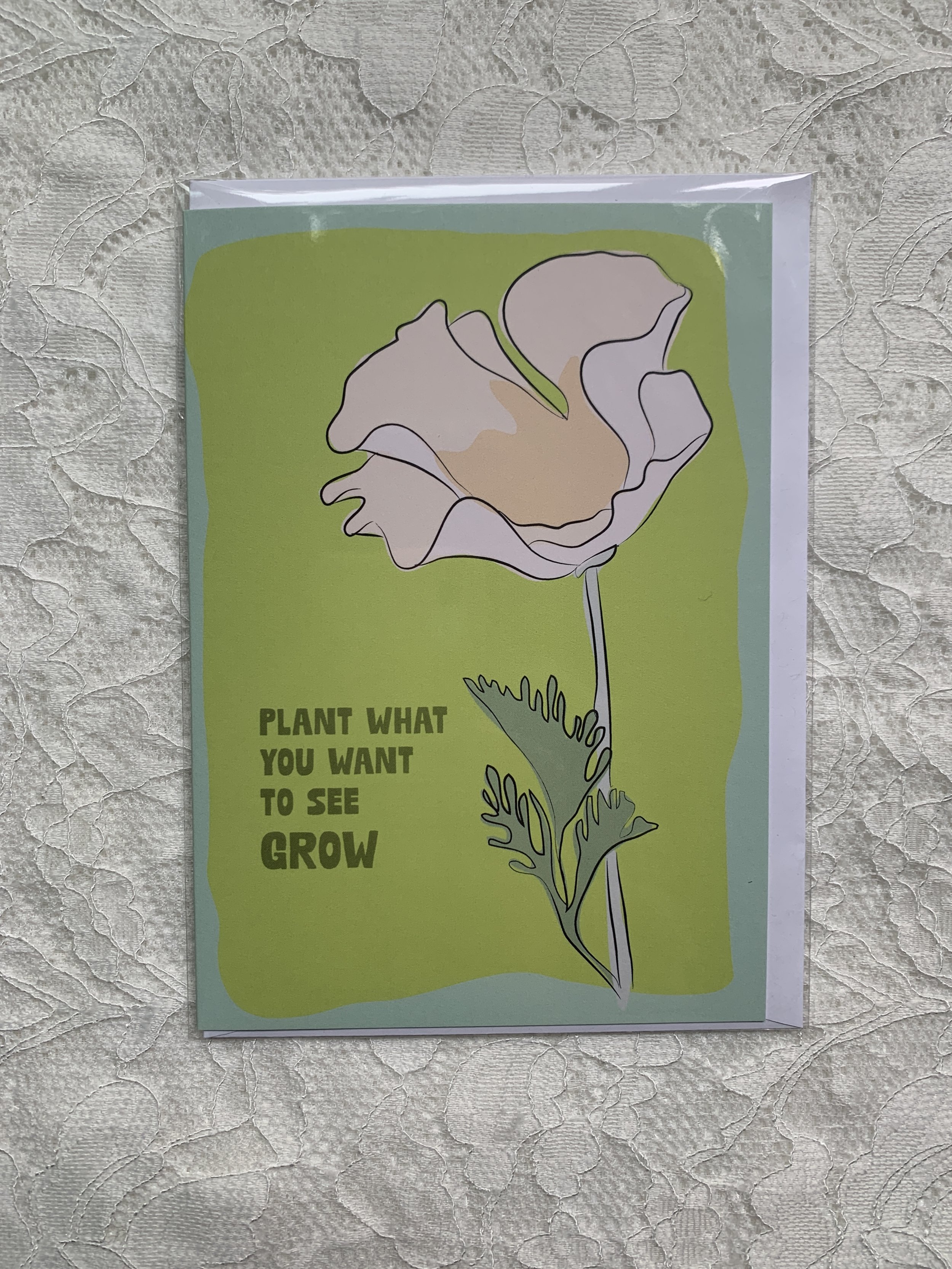 Poppy Blank Card