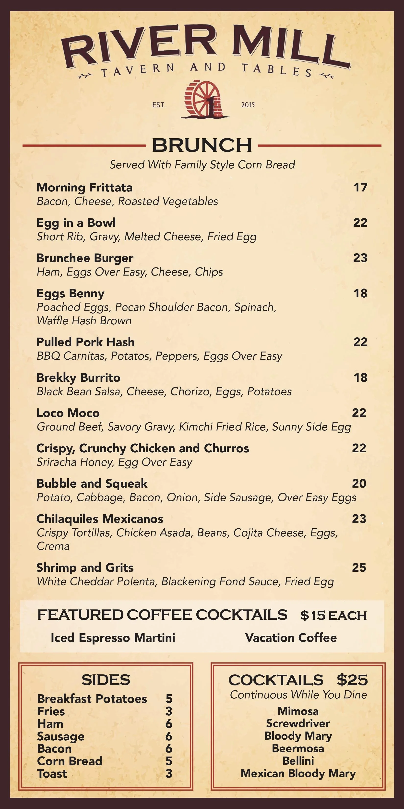 River Mill Tavern and Tables, 100 Ocean Ave, Lynbrook, NY