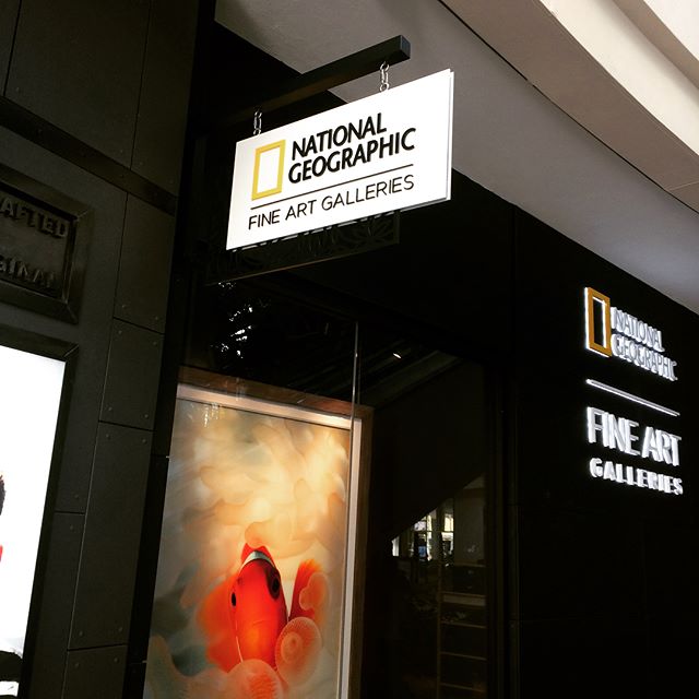 Blade sign installed at our recently completed National Geographic Fine Art Gallery in Waikiki Beach. Collaboration with CREO Industrial Arts. #ngfa #natgeofineart #mahaloconstruction