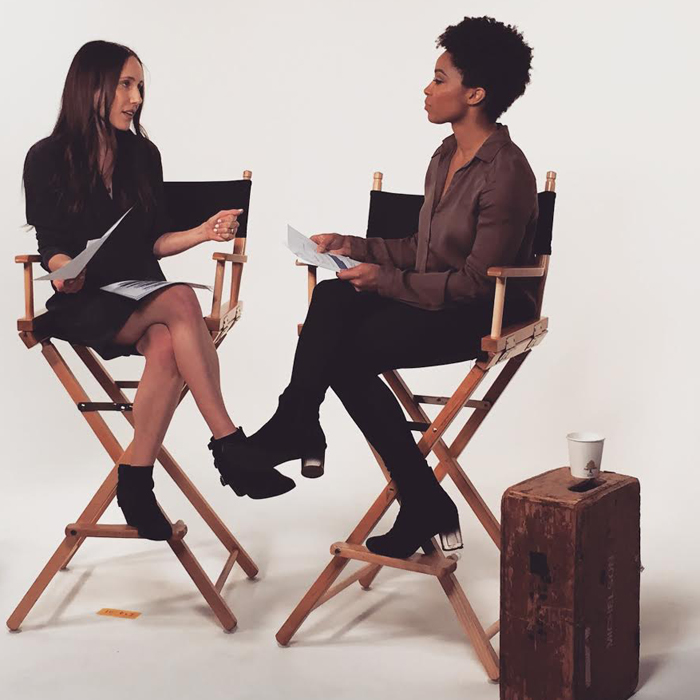 On set with InStyle Magazine for Keaton Row | Photo: Courtesy Angela Denae