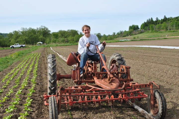 "My first job out of college apprenticing on a farm in Upstate New York." | Photo: Courtesy Cortney Ahern