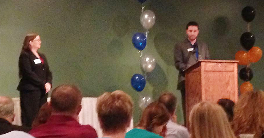 "It was a pleasure to receive the Outstanding Educator Award from the Menomonie Chamber of Commerce for Chippewa Valley Technical College." | Photo: Courtesy Franki Larrabee
