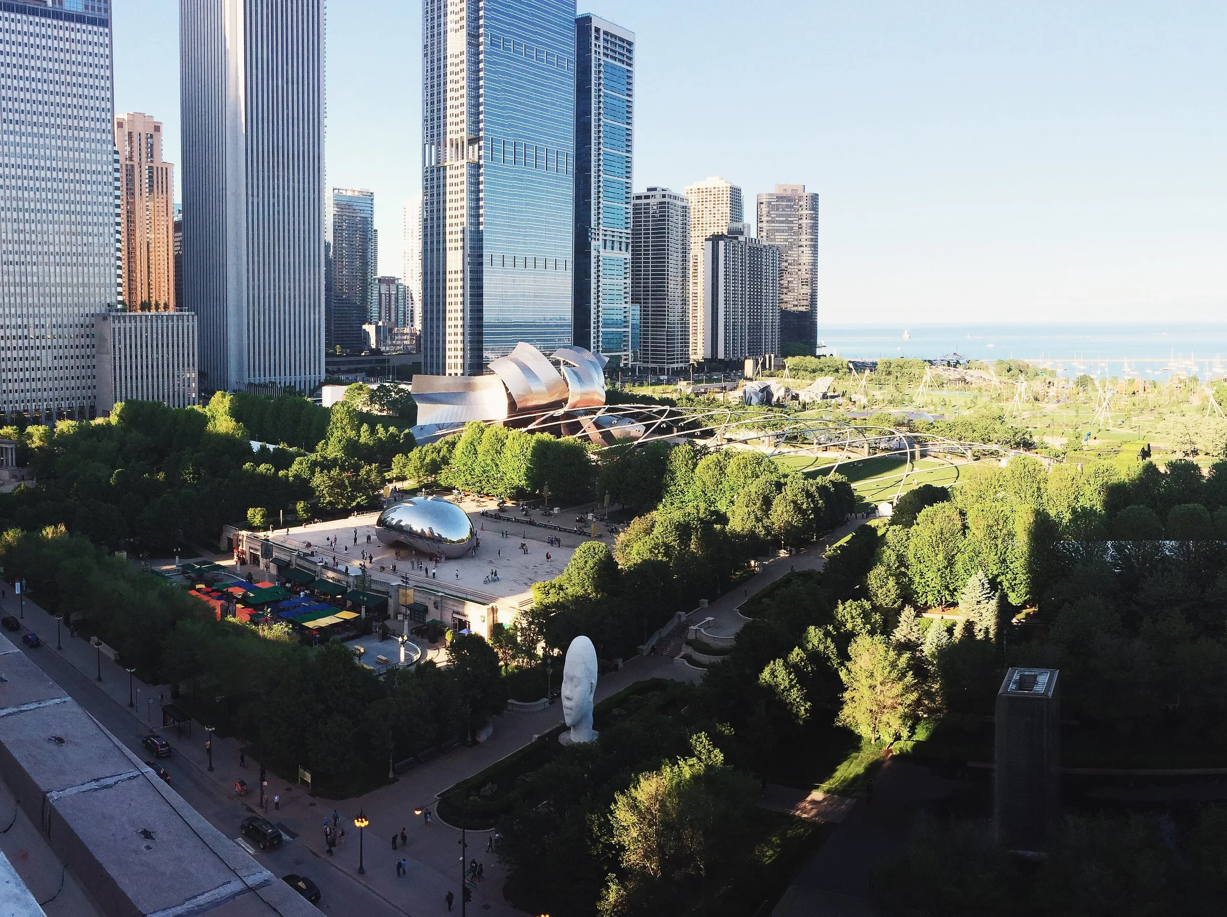 "There’s a new hotel that recently opened, the Chicago Athletic Association , that I went to check out in the few hours between shooting with Michael Mundy. They just opened the roof and it has one of the most incredible views of Chicago looking out over Millennium Park."