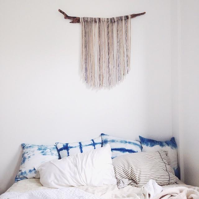 My bed in its more natural state (rumpled, not really made. I like it best like this.)