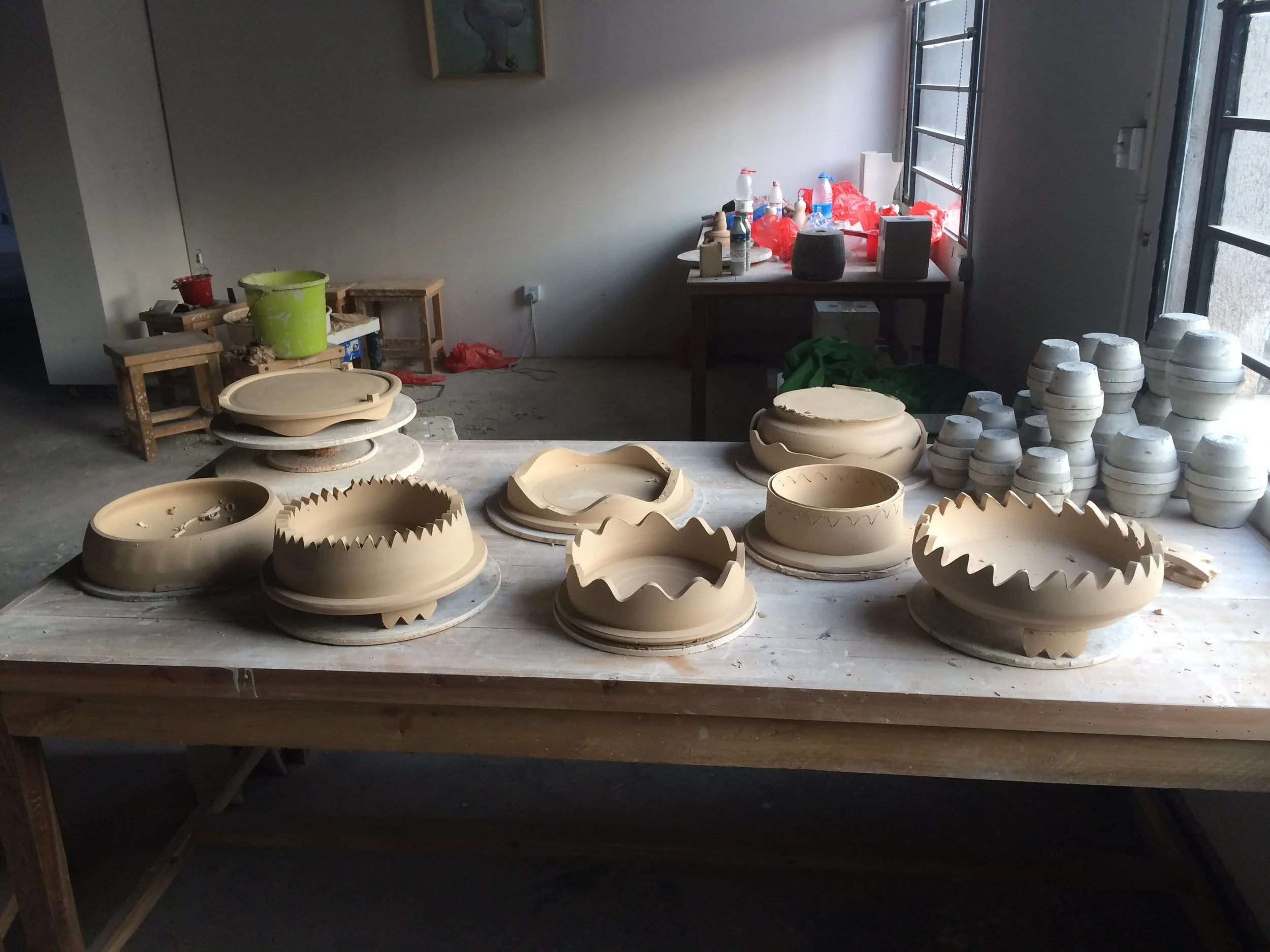 Wave Platters Drying 