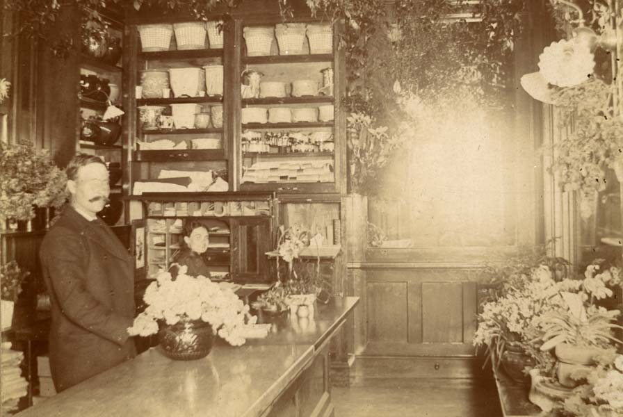   In addition to their greenhouse operation, August and Selma Swanson ran a thriving flower shop in St. Paul.  