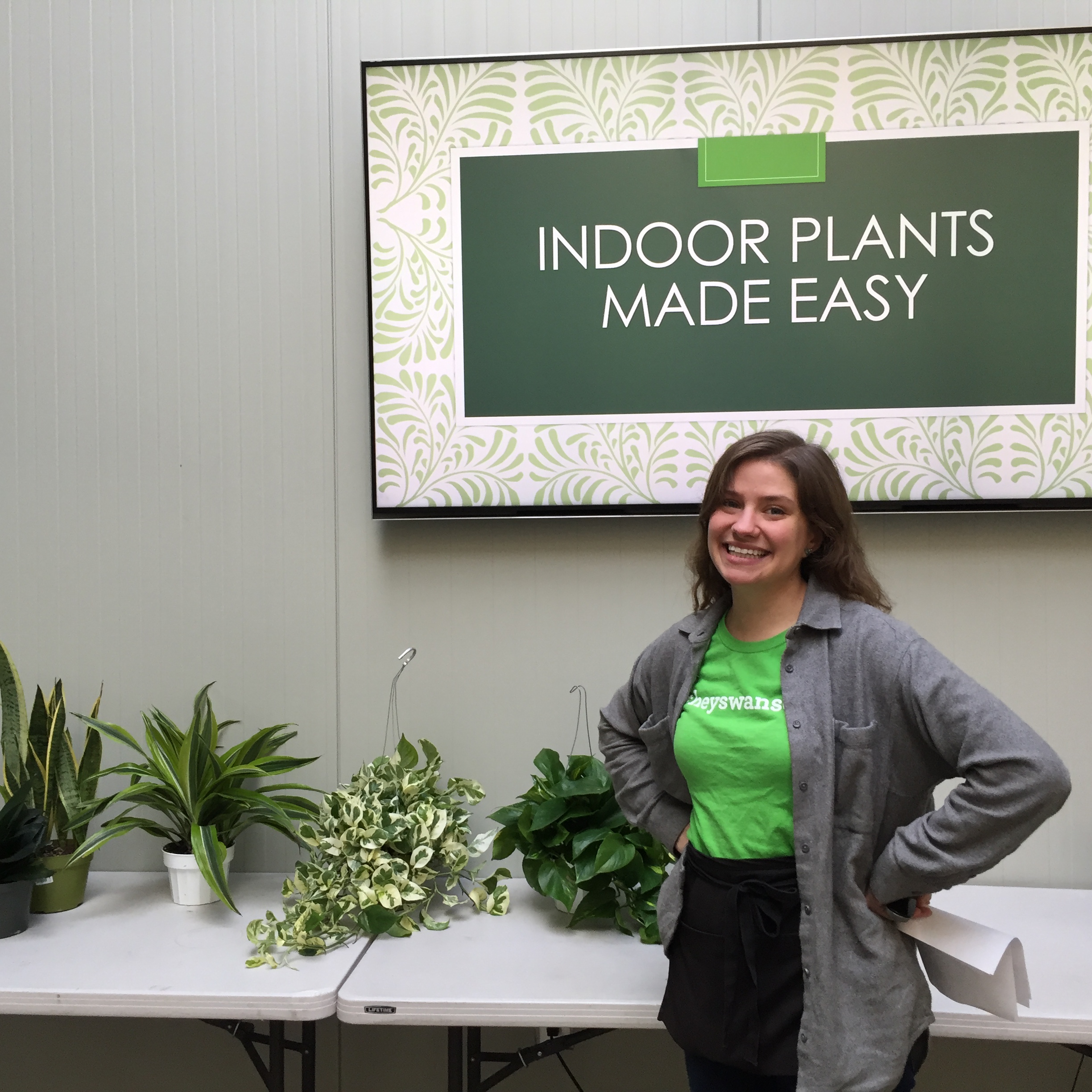Mollie's indoor plant seminars are always popular