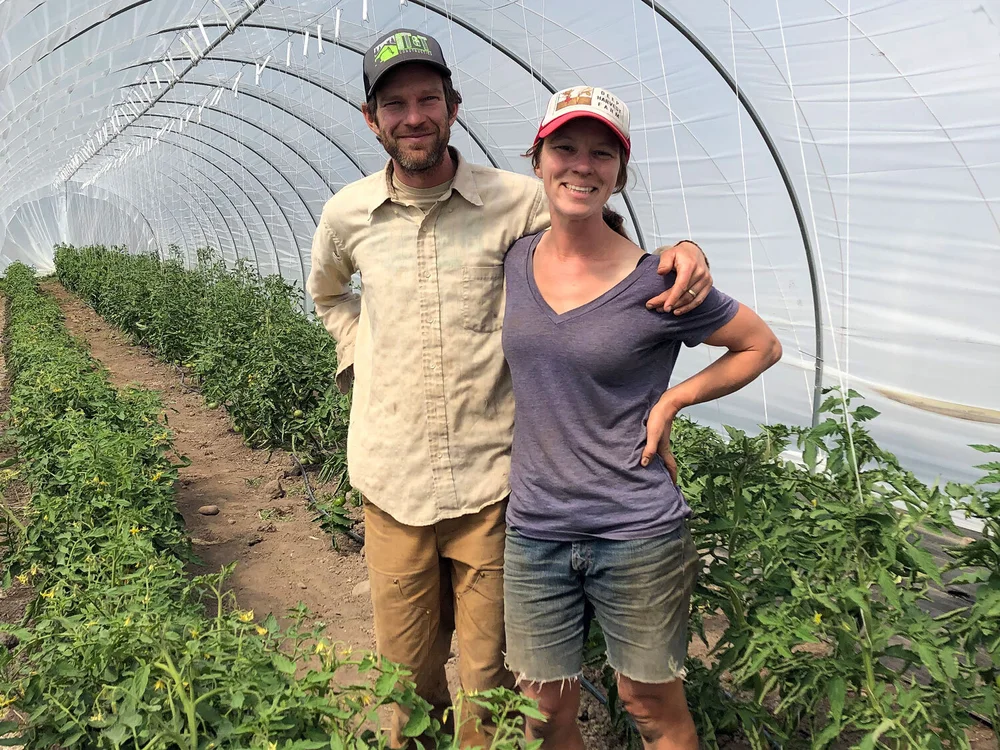 Annie Jesperson and Nathaniel Talbot, owners of Deep Harvest Farm on Whidbey Island