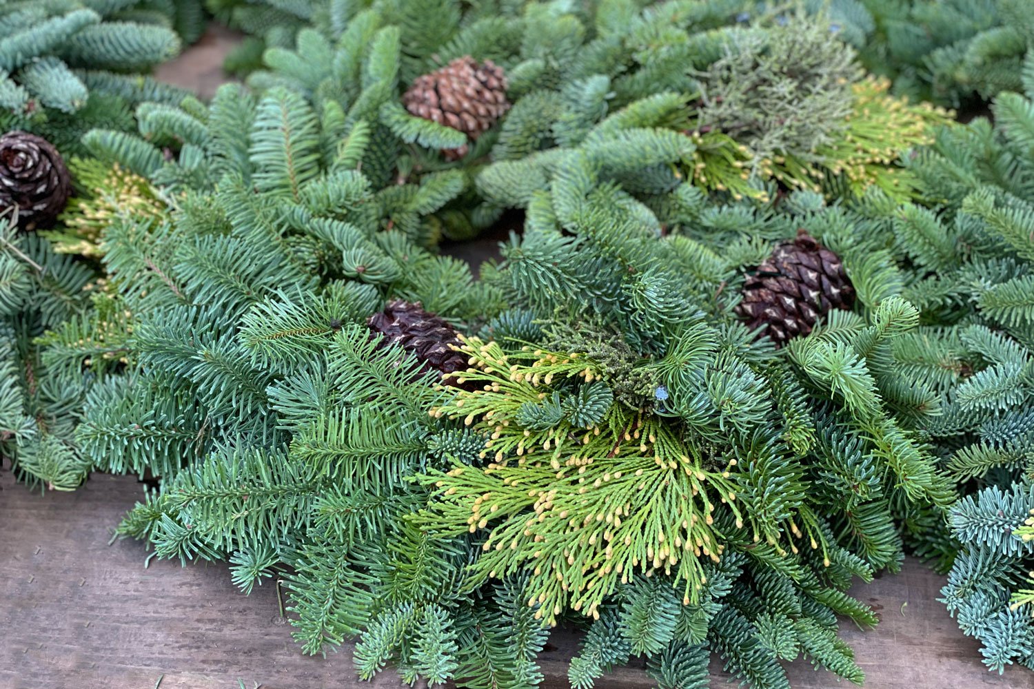 Mixed Greens Wreath