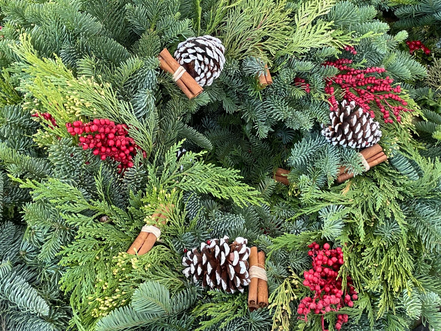 Wreaths &amp; poinsettias
